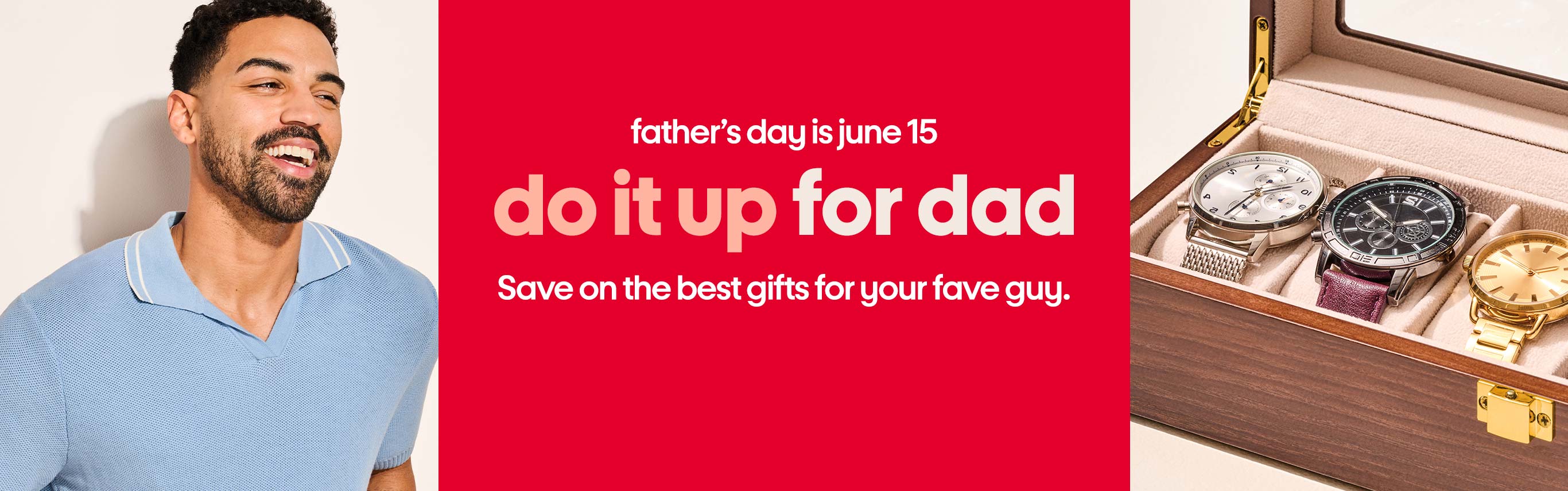 Father’s day is june 15. Do it up for dad. Save on the best gifts for your fave guy.