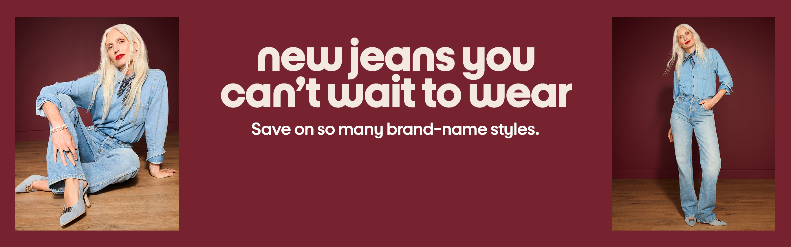 New jeans you can't wait to wear. Save on so many brand-name styles.