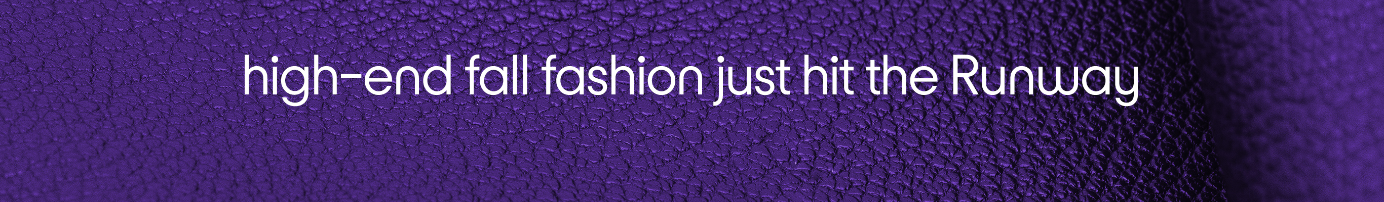 high-end fall fashion just hit the Runway