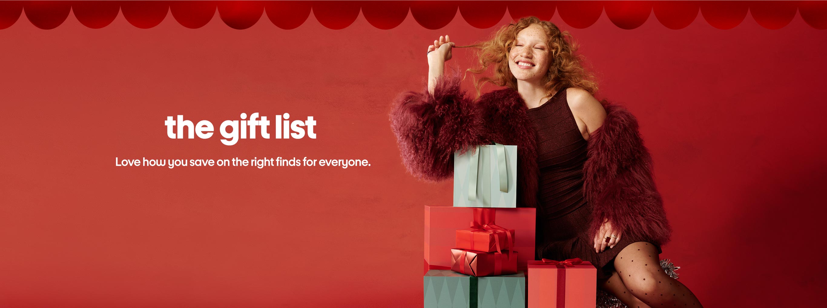 The gift list. Love how you save on the right finds for everyone.