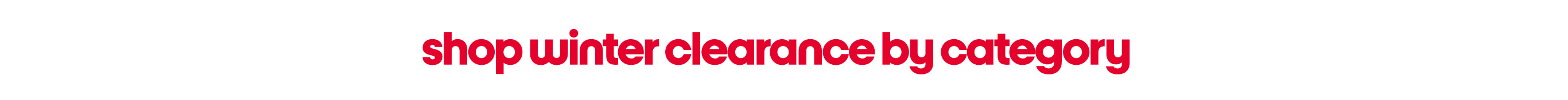 Shop Winter Clearance