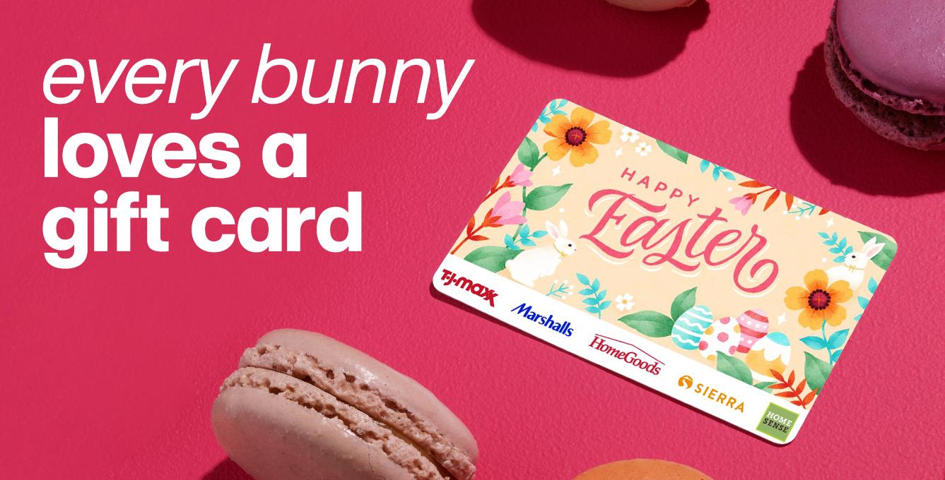Every bunny loves a gift card.